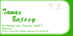 tamas bajcsy business card